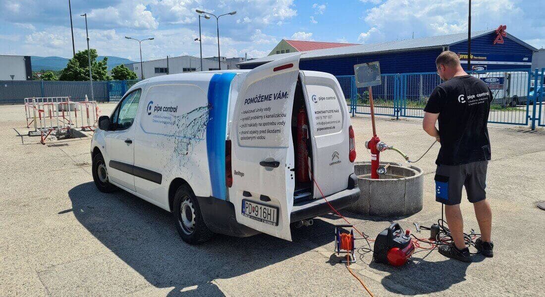 lokalizacia uniku vody vodikovou metodou